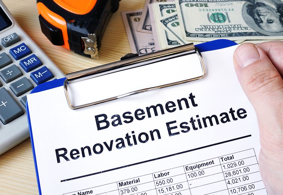 estimate basement renovation